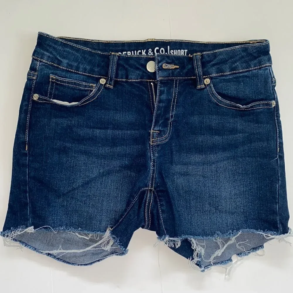 Roebuck&Co Distressed Denim Shorts
